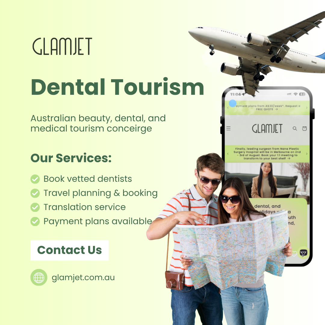 Glamjet.com.au provides trusted dental tourism services for clients from Australia, New Zealand, and the USA connecting patients with world-class dentists in Vietnam for affordable, high-quality smile makeovers, veneers, and zirconia crowns, dental implants, all-on-4 implants, all-on-6 implants, root canal, teeth whitening, and composite bonding veneers, no-prep veneers. Enjoy premium care, translation support, and organized travel while saving up to 75% compared to local dental costs.