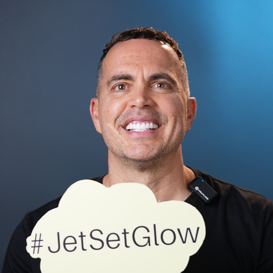 Before and after smile transformation of a Perth CEO who improved his professional image and chewing ability by correcting an overbite with expert dentists in Vietnam through Glamjet.com.au. Affordable, high-quality zirconia crowns for confident, functional smiles.
