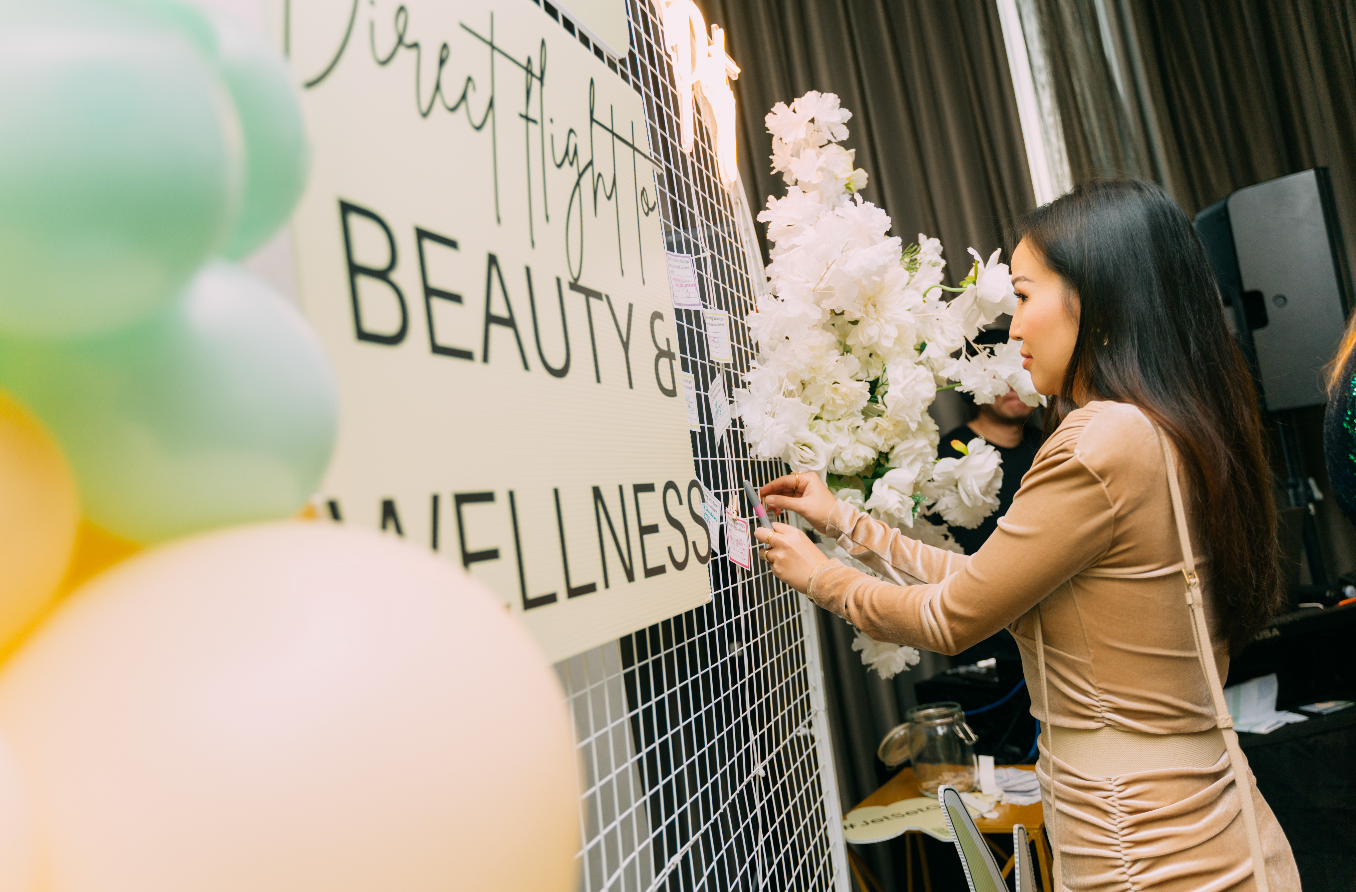 Woman attending glamjet.com.au appreciation events for clients who go to Vietnam, South Korea, Japan, and Thailand for dental, cosmetic surgery, and medical treatments